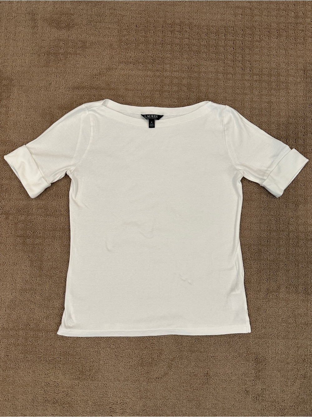 Ralph Lauren White Crewneck Short Sleeve Tee